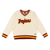 USC Trojans Women's Cream Jacquard Sweater